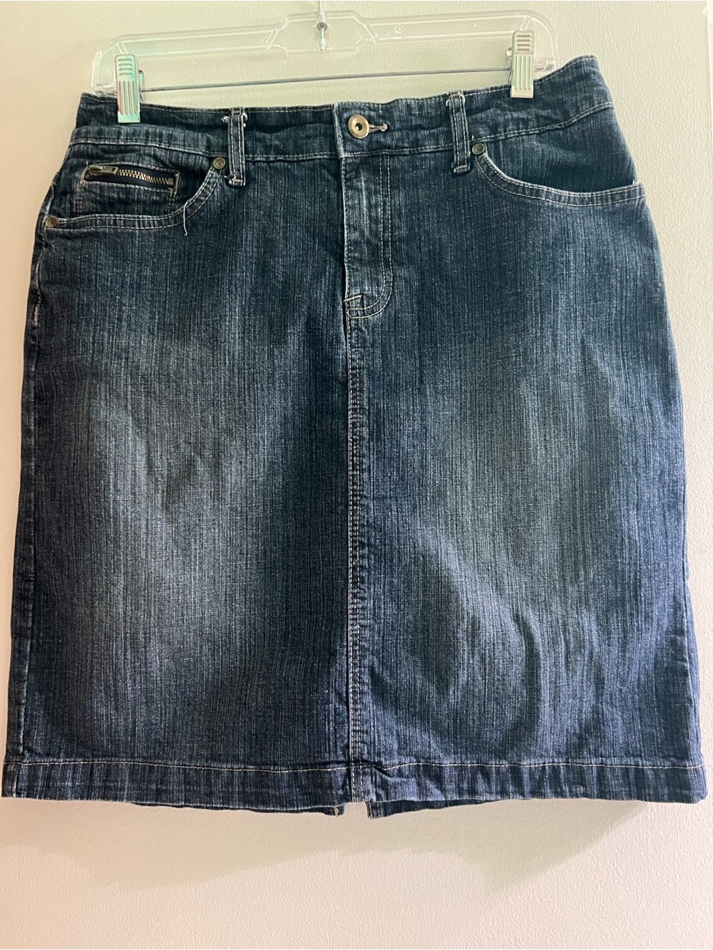 Sonoma Dark Blue Denim Pencil Skirt